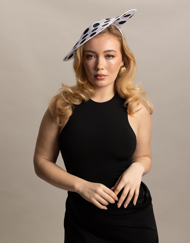 Morgan & Taylor - Lucille Plate Fascinator in White