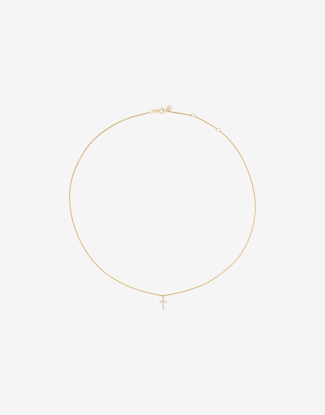 Michael Hill - Cross Necklace and Earring Set in 18kt Vermeil with Cubic Zirconia