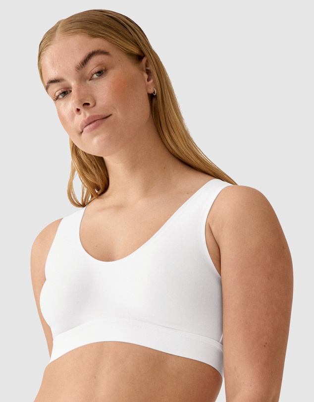 Naturana - Back & Side Smoothing Wirefree Crop Top Bra