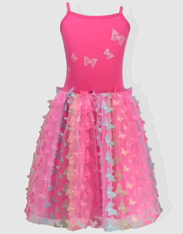 Pink Poppy - Rainbow Butterfly Dress