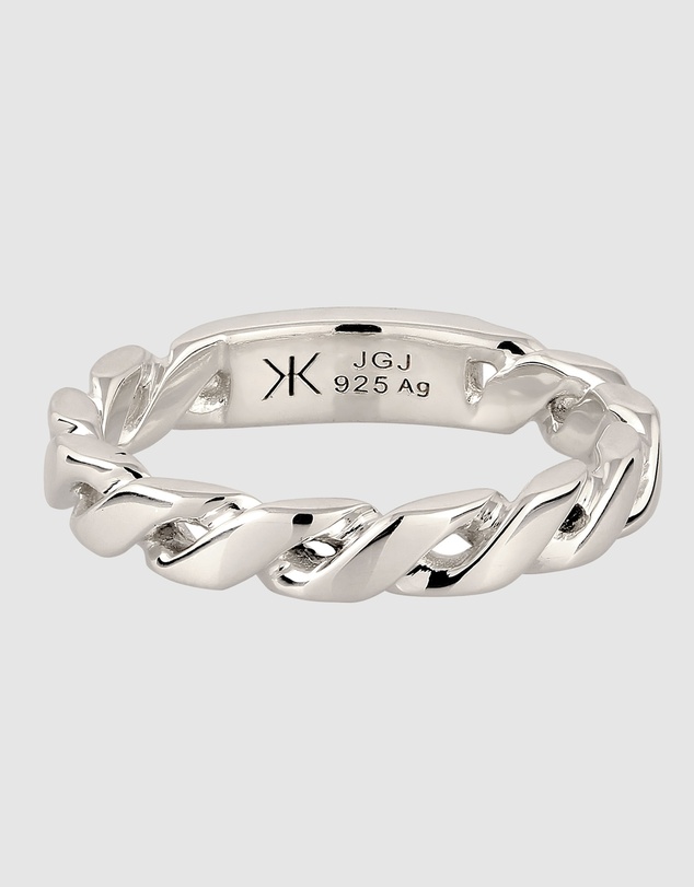 Kuzzoi - ICONIC EXCLUSIVE - Twisted Band Ring in 925 Sterling Silver