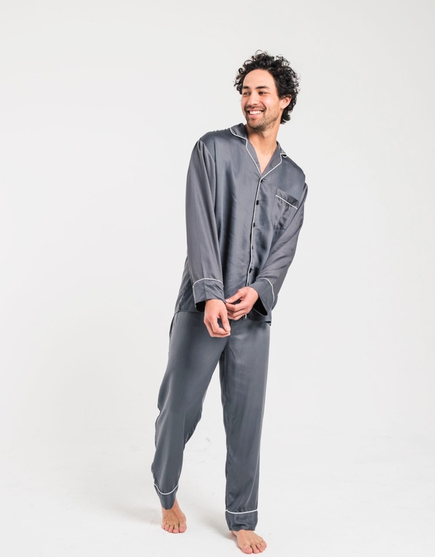 Ettitude - Sateen Long Sleeve PJ Shirt