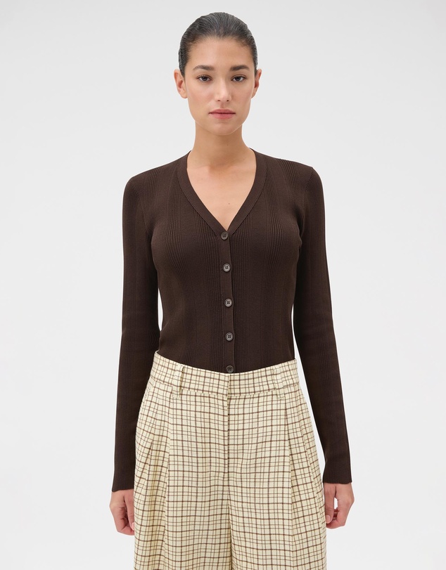 Oroton - Ribbed Cardigan