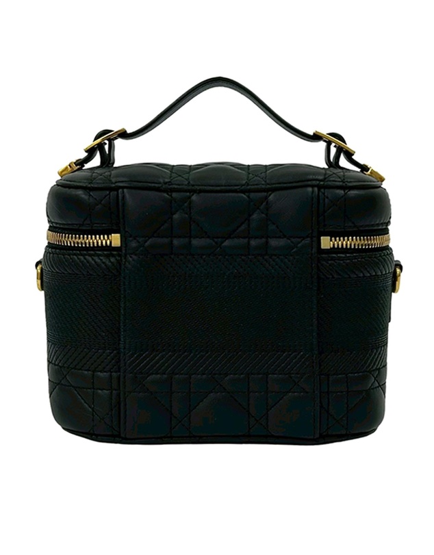 Pre-Loved by Azura Reborn - Pre-Loved Small Lambskin Cannage DiorTravel Vanity Case