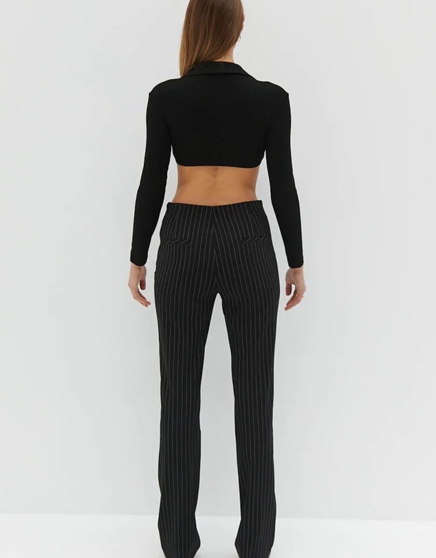 Style Addict - Antonio Crop Top - Black