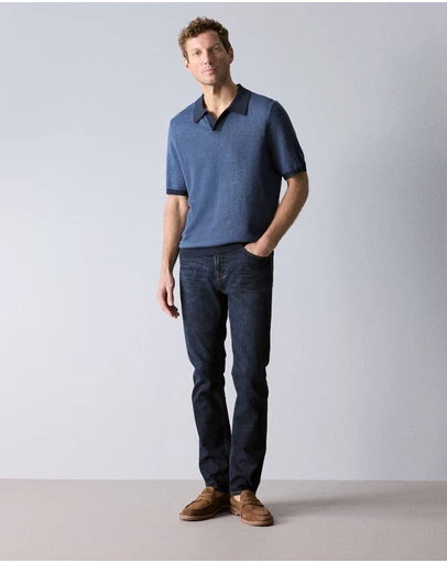 Trenery - Slim Mid Wash Jean in Ink Blue