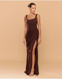 CATHERINE FERRARO - Elena Square Neck Gown