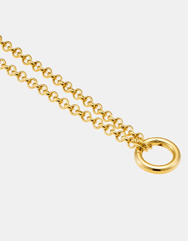 Zoe Olivia - 14K Gold Vermeil 'O' Thick Charm Necklace