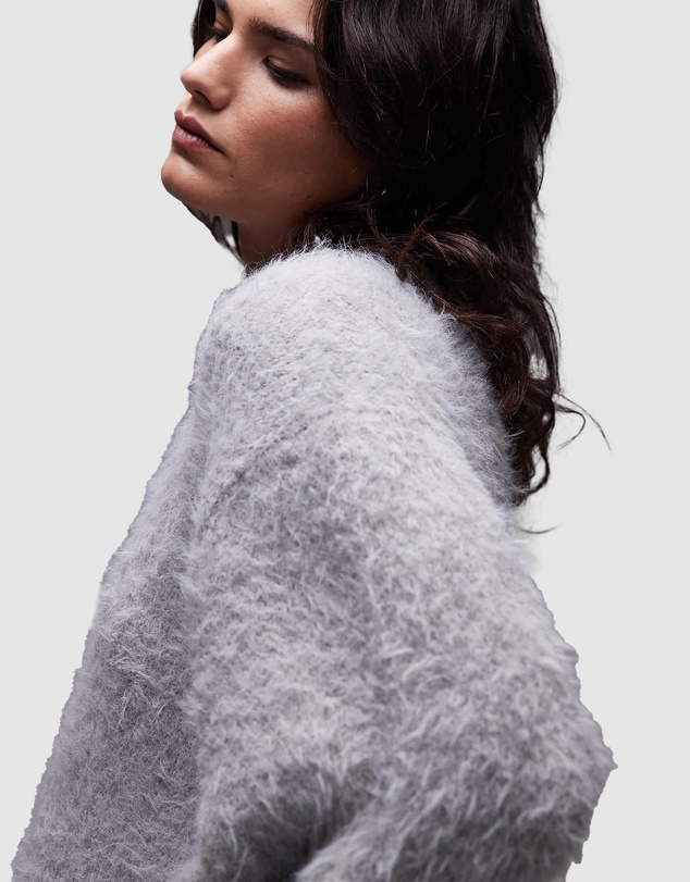 TOPSHOP - Knitted Chunky Crew Neck Cardigan