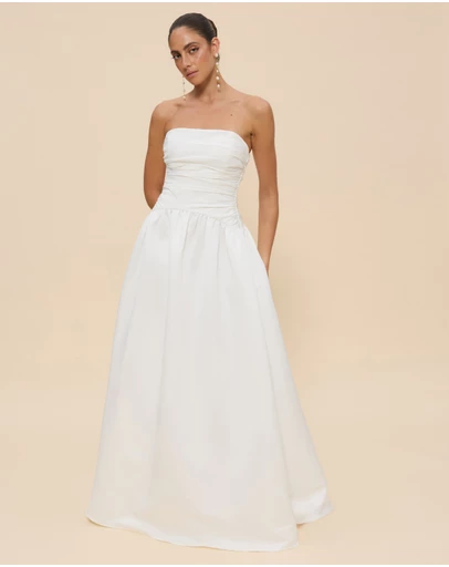 CHANCERY - Hazel Drop Waist Strapless Gown