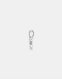 Zoe Olivia - 9K White Gold Lab Grown Diamond Initial R Pendant