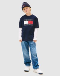 Tommy Hilfiger - Heritage Flag Print Jersey T-Shirt - Teens