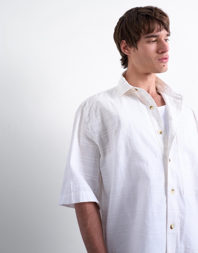 Topman - Short Sleeve Boxy Textured Shirt