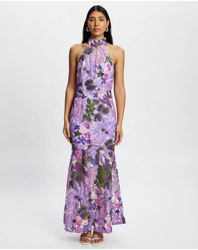 Romance by Honey and Beau - Chiara High Neck Maxi Dress