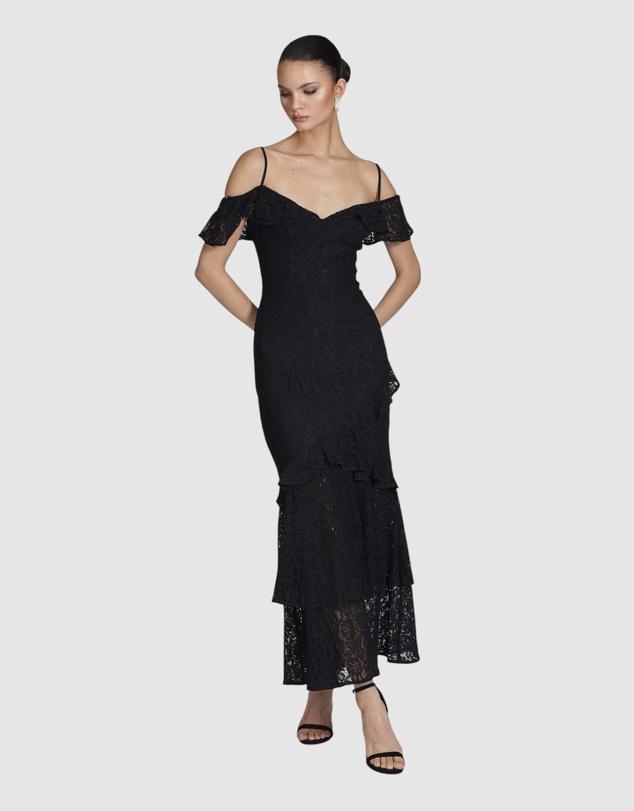Romance by Honey and Beau - Trianna Off Shoulder Lace Dress