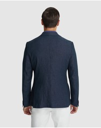 Oxford - Milton Linen Blazer With Peak Lapel