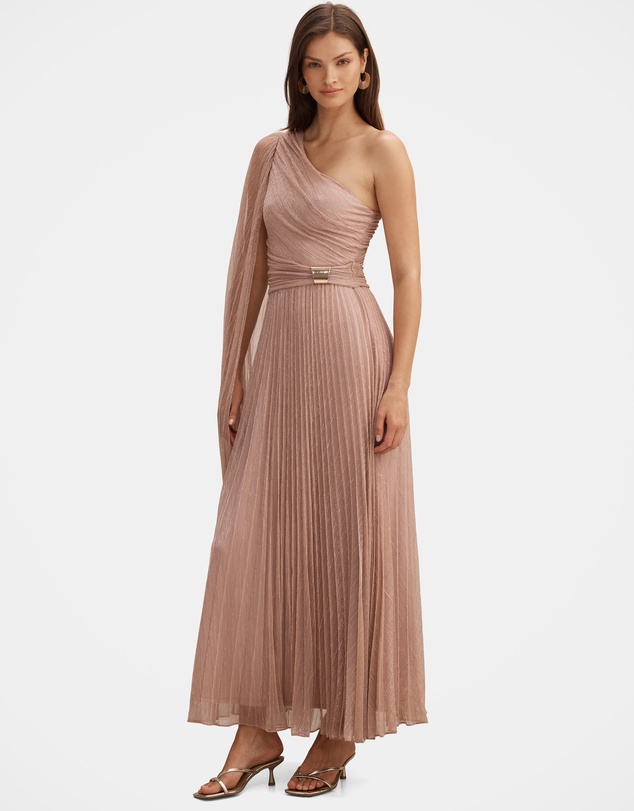 Forever New - Samara One Shoulder Plisse Maxi Dress