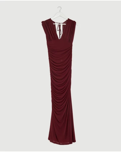 Revibe - Repaired CHANCERY Josie Mesh Maxi Dress - AU 12