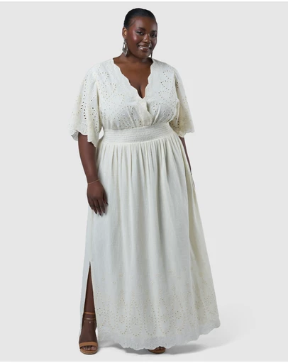 The Poetic Gypsy - Artisan Broderie Maxi Dress