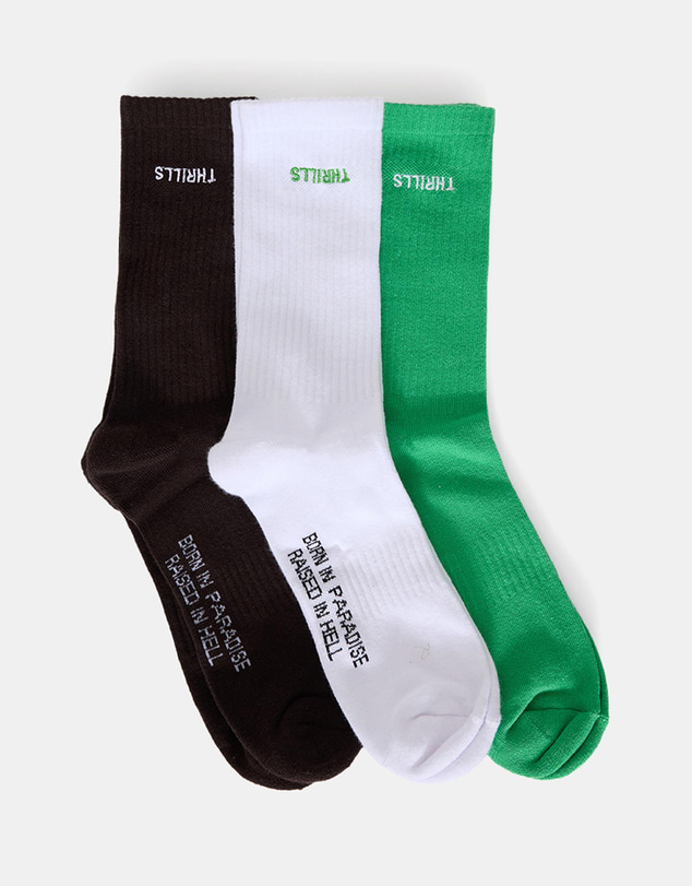 Thrills - 3-Pack Minimal Thrills Socks