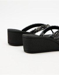 Holster - Hope Wedge Sandals  - Black - Women's