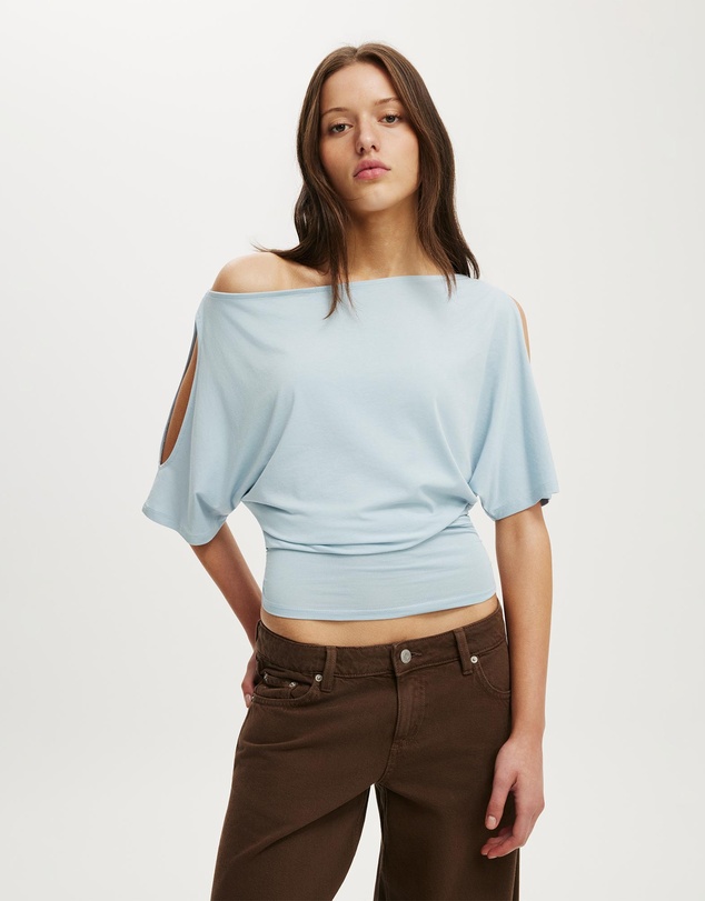 Cotton On - Sonny Cold Shoulder Short Sleeve