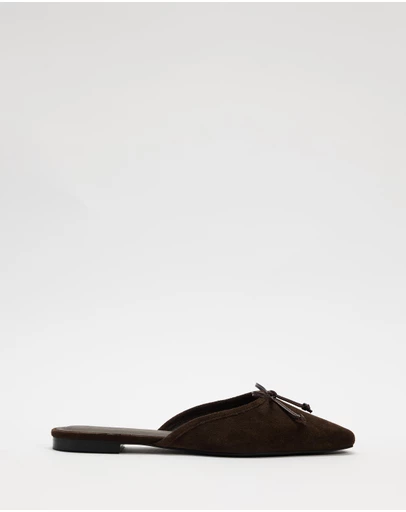 AERE - Slip On Suede Ballet Flats