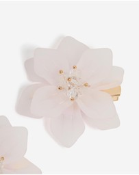 Lovisa - Gold Frosted Flower Hair Clips 2-Pack