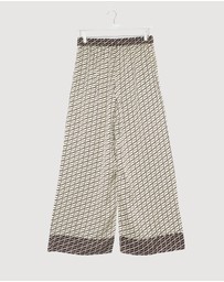 Revibe - Repaired Shona Joy Monogram Contrast Pants - AU 10