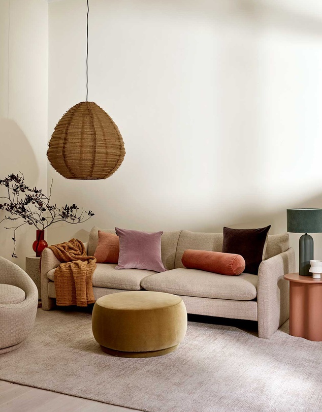 Aura Home - Round Velvet Cushion 55cm