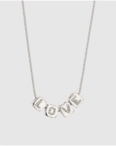 Elli Jewelry - The Love Crystal Necklace in 925 Sterling Silver