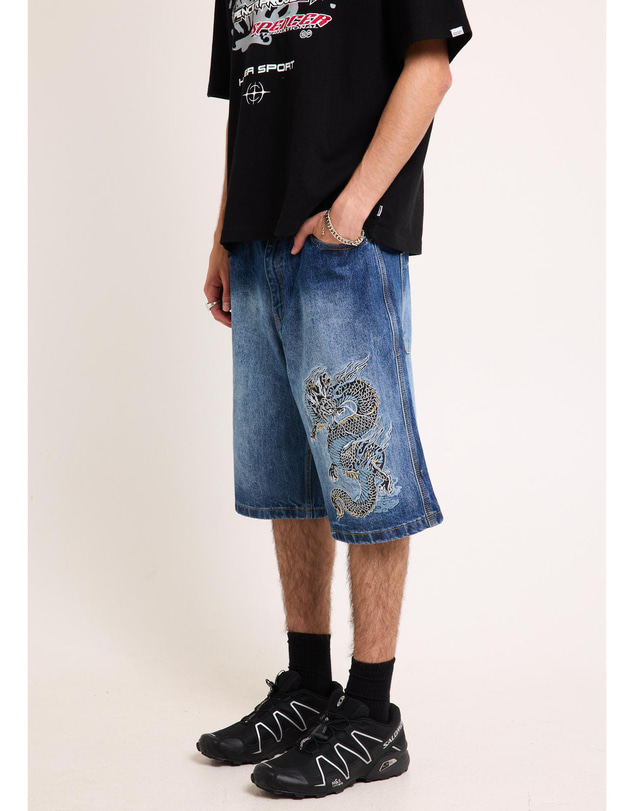 Insight - Mortal Jort Y2K Fadedd Shorts