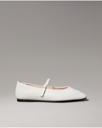 Calvin Klein - Leather Mary Jane Ballerinas