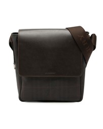 Pre-Loved by Azura Reborn - Pre-Loved Smoke Check Coated Canvas and Leather Crossbody