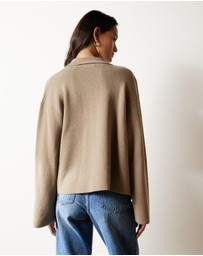 Atmos&Here - Jay Relaxed Rib Cardigan