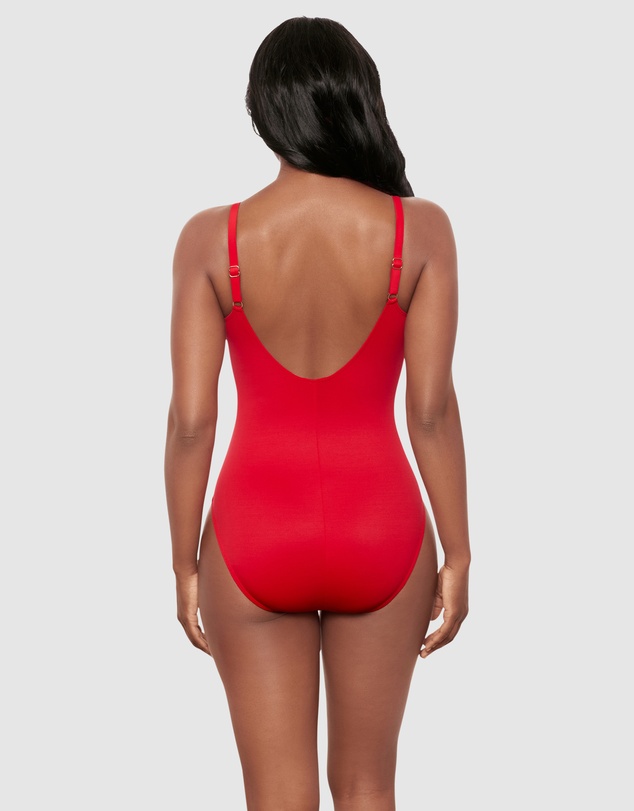 Miraclesuit Swimwear  - Razzle Dazzle Antheia Plunge Underwired Shaping Swimsuit