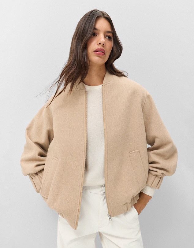 UNISON - Wool Blend Bomber Jacket