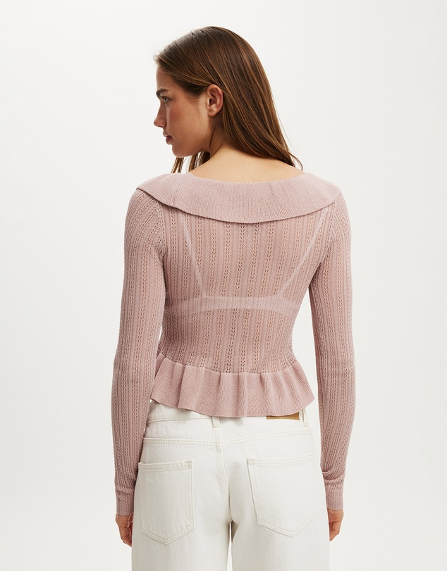 Cotton On - Ruffle Knit Cardi