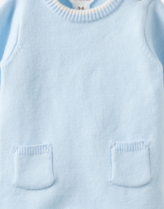 Cotton On Kids - Baby Organic Blend Knit Long Sleeve Romper