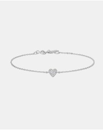 Ania Haie - Silver Sweetheart Pave Bracelet