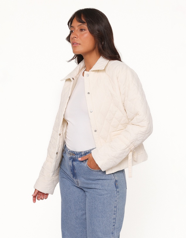 Petal & Pup - Caitlin Quilted Jacket - Cream