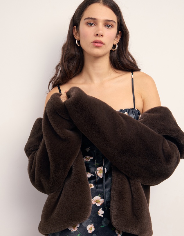 MINKPINK - Sigrid Faux Fur Coat