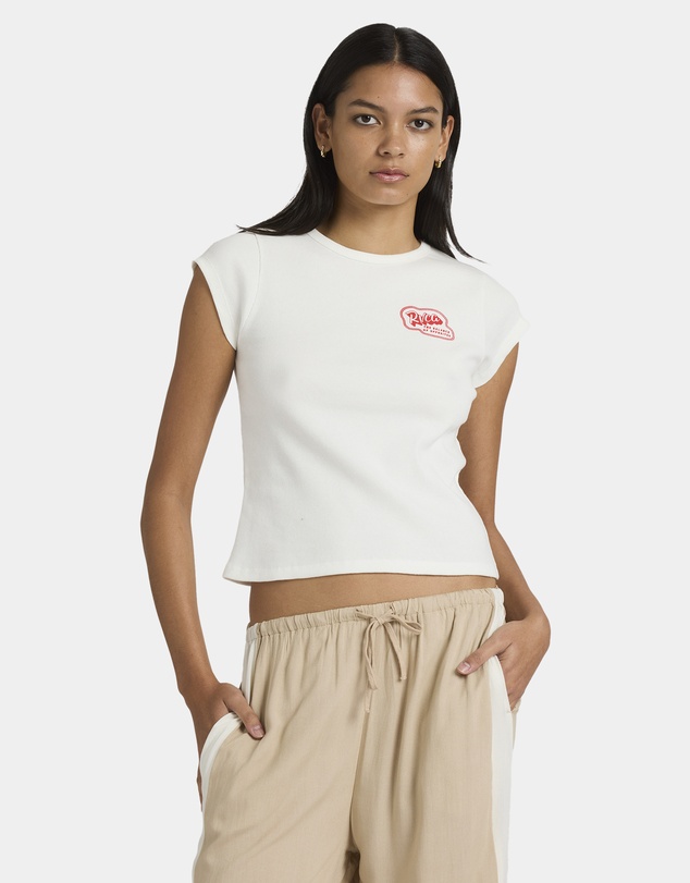 RVCA - Womens Ribbed Slim T-Shirt