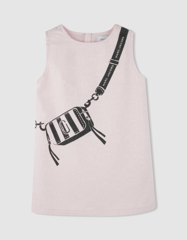 Marc Jacobs - Crosbody Bag Print Sleeveless Dress - Kids-Teens