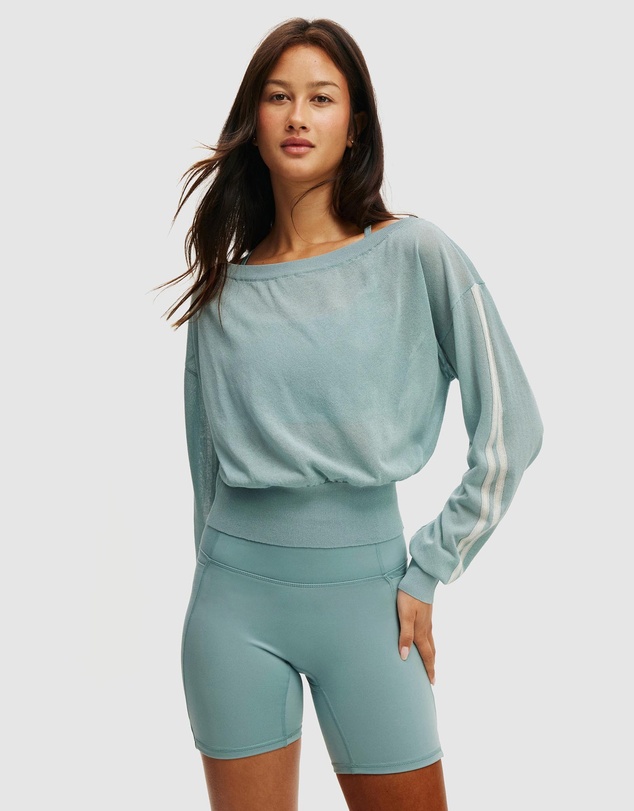 Cotton On Body Active - Sheer Asymmetric Knit Jumper