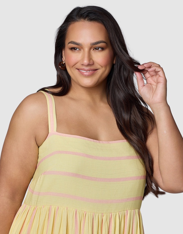 Something 4 Olivia - Daisy Stripe Maxi Dress
