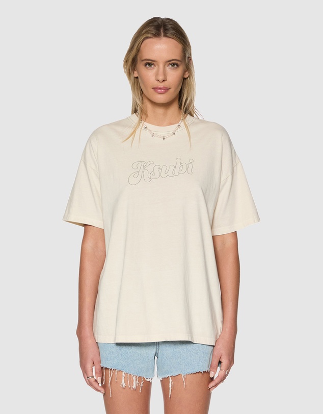 Ksubi - Sketch Oh G Tee Slice Ecru