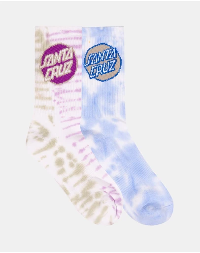 Santa Cruz - 2-Pack Other Dot Redux Crew Socks - Kids