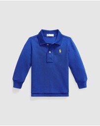 Polo Ralph Lauren - Cotton Mesh Long-Sleeve Polo - ICONIC EXCLUSIVE - Babies