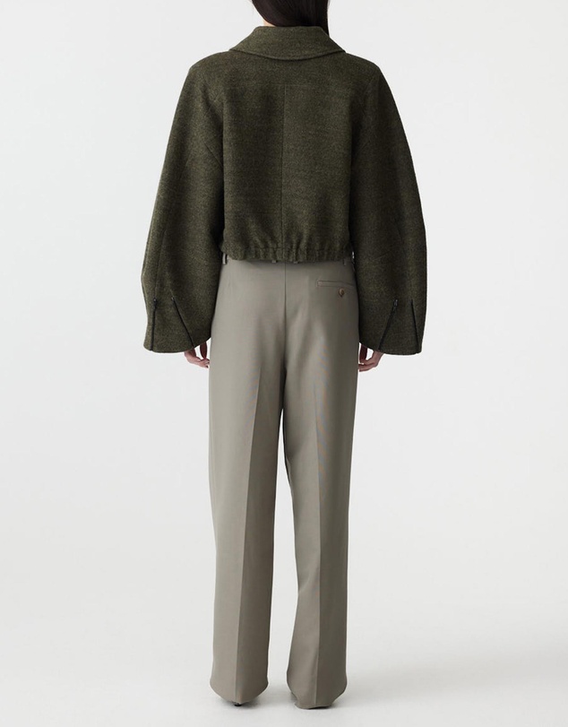 Bassike - Woollen Zip Front Jacket